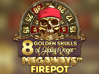 8+Golden+Skulls+Of+Holly+Roger+Megaways png